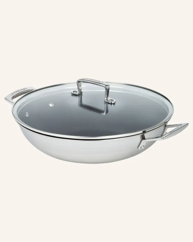 Wok silber Schwarz