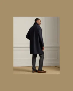 Woll-Kaschmir-Trenchcoat Waldridge Blue