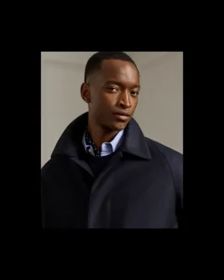 Woll-Kaschmir-Trenchcoat Waldridge Blue