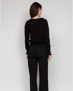 Women Cardigan Black Cashmere Apparel - Outwear