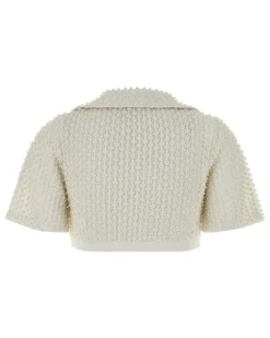 Women Corto Polo Shirt White Cotton
