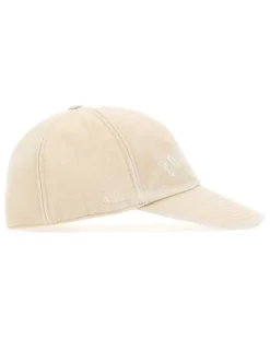 Women Cotton Baseball Cap Beige