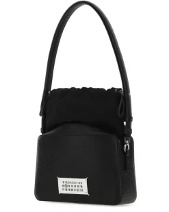 Women's 5ac Bucket Bag Black Bovine Leather Cotton