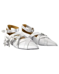 Women's Aj926 Flat Silver Calfskin