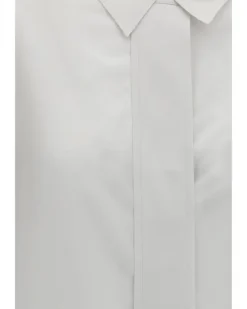Women's Amari Long-Sleeve Shirt Cloud White Silk