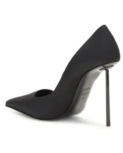 Women's Amelia Pumps Nero Calf Leather Bos Taurus High Heel Shoes Black