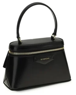 Women's Antigona Mini Handbag Black Calf Leather Bos Taurus Handbags Hand Bags antigona