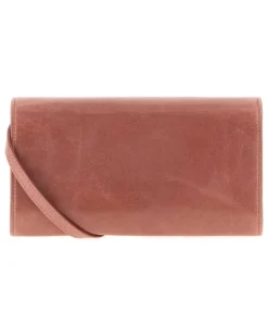Women's Antiqued Pink Leather Pouch Antico Extra-Accessori Accessory