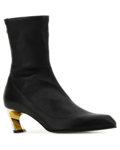 Women's Armadillo Ankle Boot Black Leather