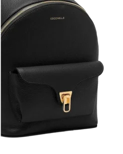 Women's Backpack Black Genuine Leather Bags - Backpacks