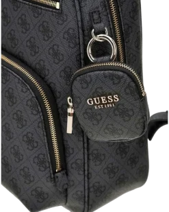 Women's Backpack Coal Logo Polyurethane Bags - Backpacks Black