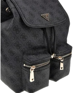 Women's Backpack Coal Logo Polyurethane Bags - Backpacks Gray