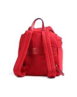 Women's Backpack Red Recycled Nylon Bags - Backpacks
