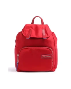 Women's Backpack Red Recycled Nylon Bags - Backpacks