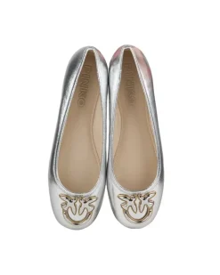 Women's Ballerinas Silver Footwear