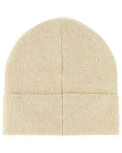 Women's Beanie Beige Alpaca Nylon Wool