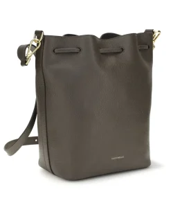 Women's Beat Generation Bucket Bag Fango Calf Leather Bos Taurus Gray
