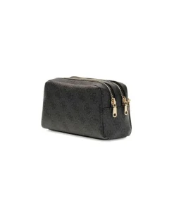 Women's Beauty Case Coal Logo Polyurethane Bags - Cases Gray