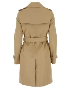 Women's Beige Cotton Trench Coat Honey