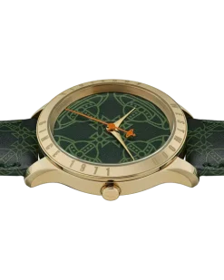 Women's Berkley Logo 35mm Quartz Watch Green Accessories ><noscript><img width=