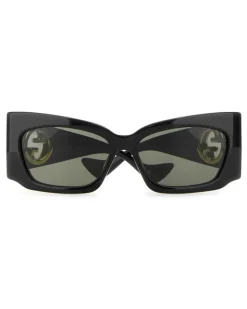 Women's Black Acetate Sunglasses