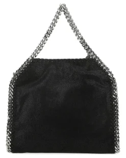 Women's Black Shaggy Deer Mini Falabella Handbag 1000 Polyester Borse A Mano Bag falabella