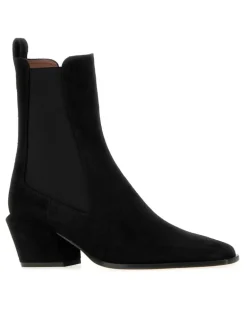 Women's Black Suede Bettina Ankle Boots Stivali