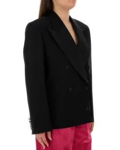 Women's Black Wool Blend Bosea Blazer Giacche E Gilet Jacket