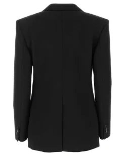 Women's Blazer Black Wool Mohair Blazers