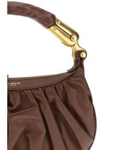 Women's Ébène Mini Bag Calfskin Leather 8gm Marron Foncé Calf Suede Shoulder Brown