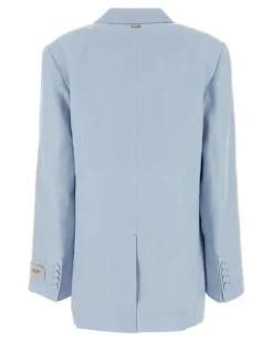 Women's Breasted Blazer Blue Blazers