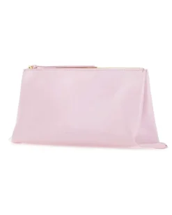 Women's Calfskin Leather Clutch Pink Calf