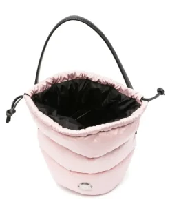 Women's Caradoc Drawstring Padded Bucket Bag Pink > Shoulder