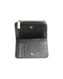 Women's Card Holder Black Cowhide Bags - Card-Holders