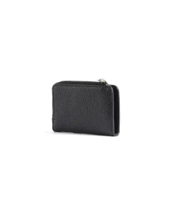 Women's Card Holder Black Cowhide Bags - Card-Holders