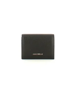 Women's Card Holder Black Cowhide Bags Card-holders