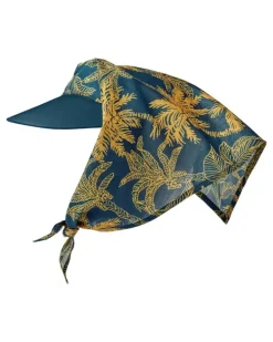 Women's Carlotta Tropical-Print Visor Ss26 W Blue