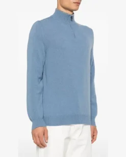Women's Cashmere Cardigan Aw24 M Blue