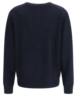 Women's Cashmere Cardigan 14 Kashmir-Capra Hircus Kashmir/capra Sweater Navy