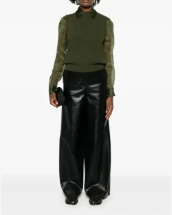 Women's Cashmere Vest Aw24 W Green