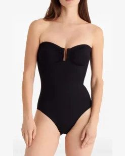 Women's Cassiopée Bustier Swimsuit Ss26 W Black
