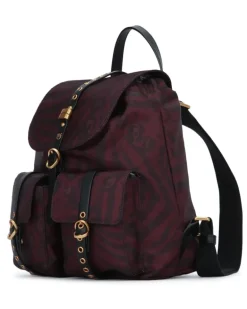 Women's Classic Backpack Burgundy Nylon