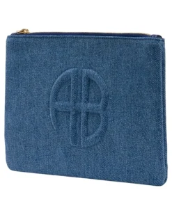Women's Clutch Blue Cotton