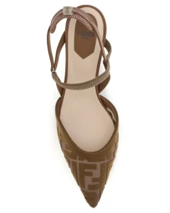 Women's Colibrì Lite Slingback Pumps Elba Brown Sellier High Heel Shoes