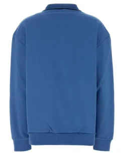 Women's Cotton Oversize Polo Shirt Blue