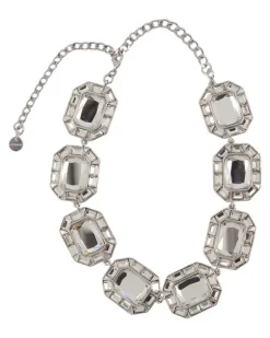 Women's Crystal Necklace Self Portrait Pearls Silver Jewelry-Watches Necklaces