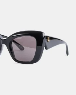 Women's Diva Butterfly Black Sunglasses