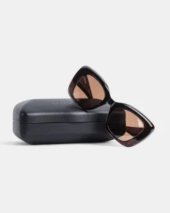 Women's Diva Butterfly Tortoiseshell Sunglasses Brown