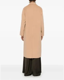 Women's Double-Breasted Coat Aw24 W Beige
