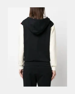 Women's Drawstring Stretch-Cotton Hoodie Aw23 W Black